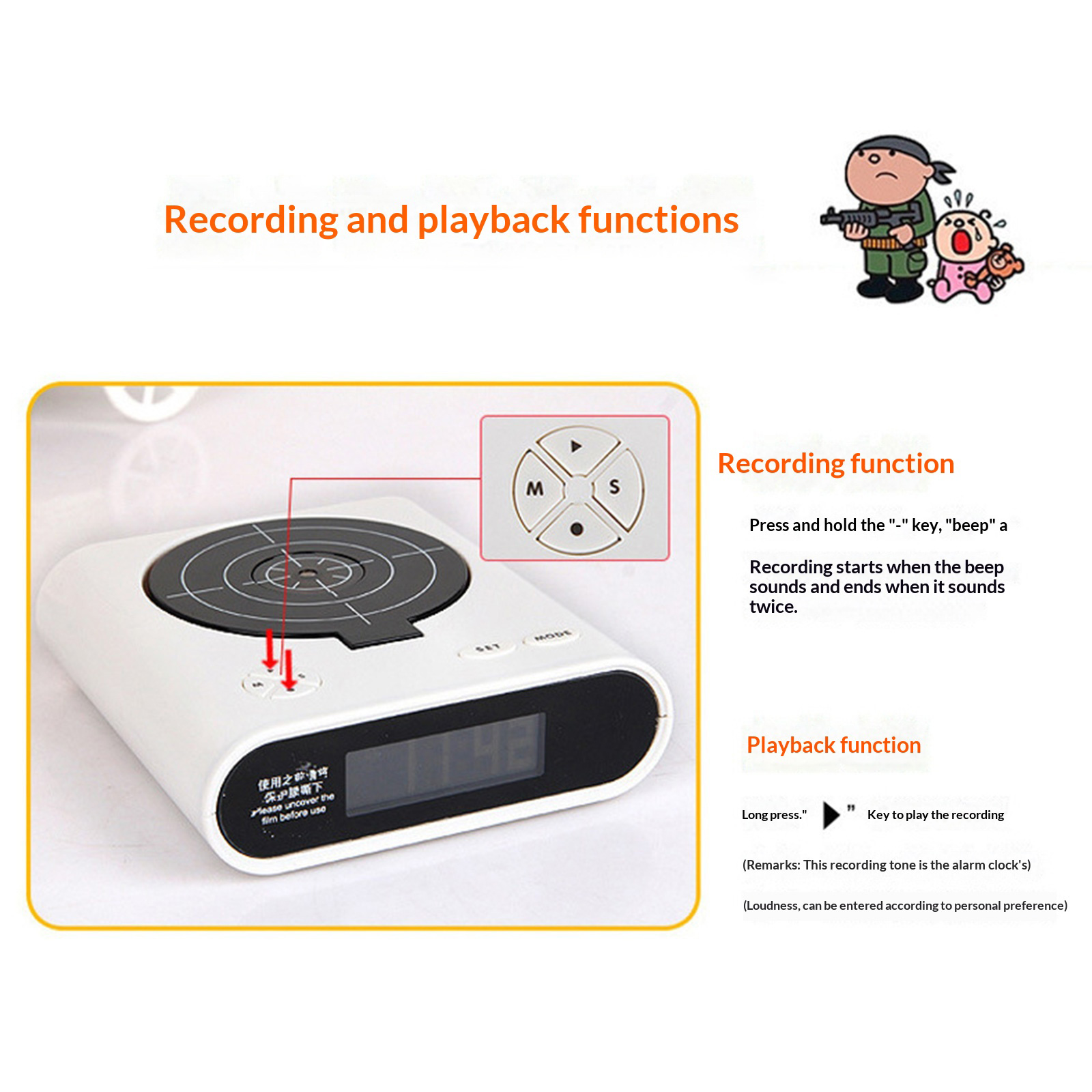 Electronics Gadgets To Gift - Elektroniczny zegar biurkowy Kreatywny cyfrowy budzik