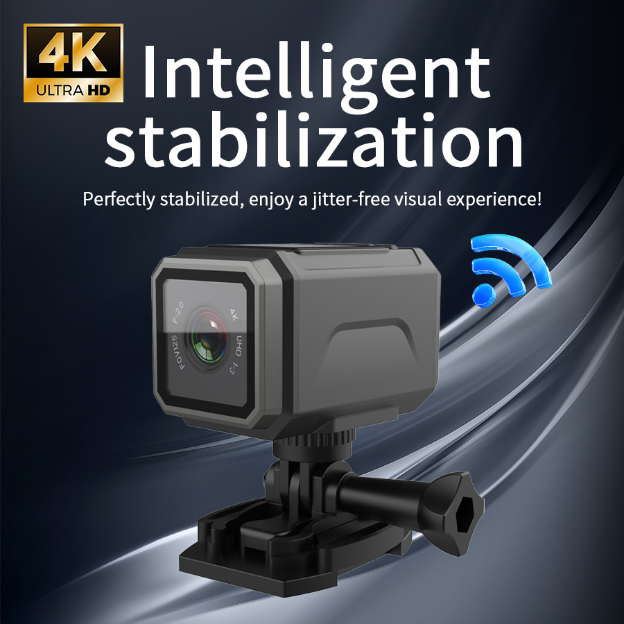 Action Camera 4K - Kamera WiFi 4K Ultra HD/Mini kamera