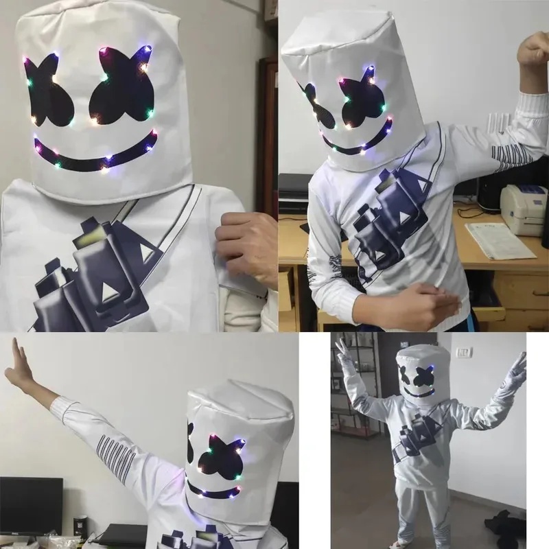 Led Gloves Music - Wysokiej jakości strój na Halloween DJ