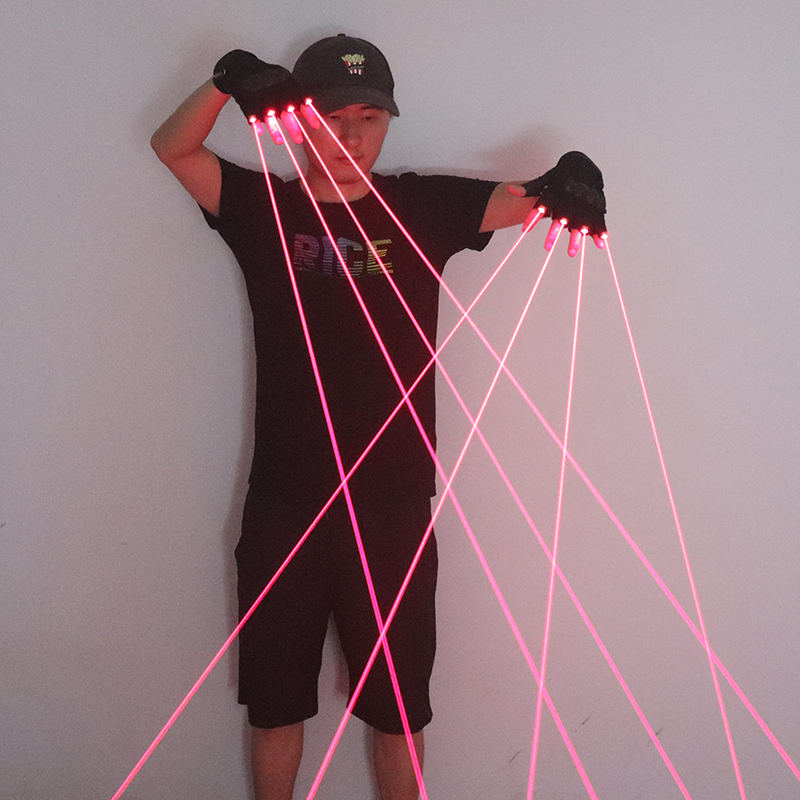 650nm czerwone rękawiczki lase – Led Gloves Music recenzja i cena