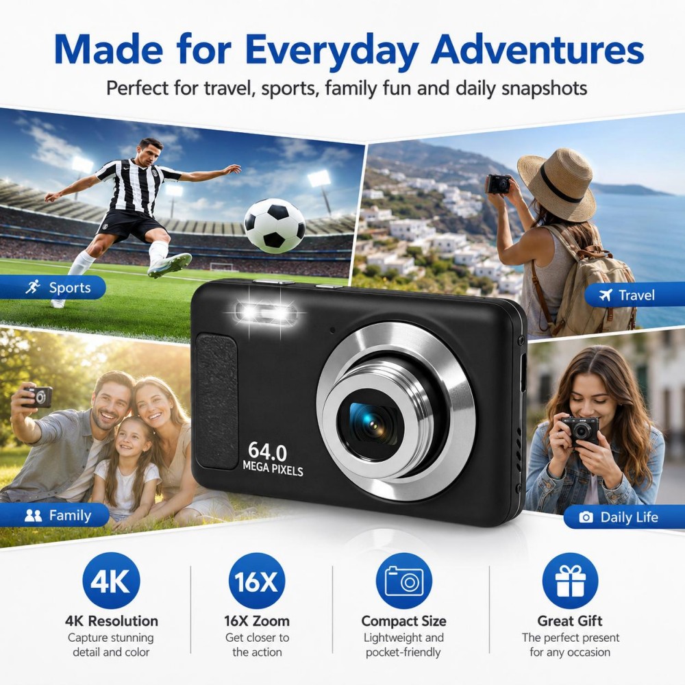 Przenośna kamera cyfrowa 4K Ul – Electronics Gadgets For Home recenzja i cena