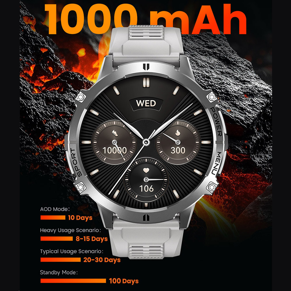 Męski smartwatch wojskowy T RE – Electronics Gadgets For Home recenzja i cena